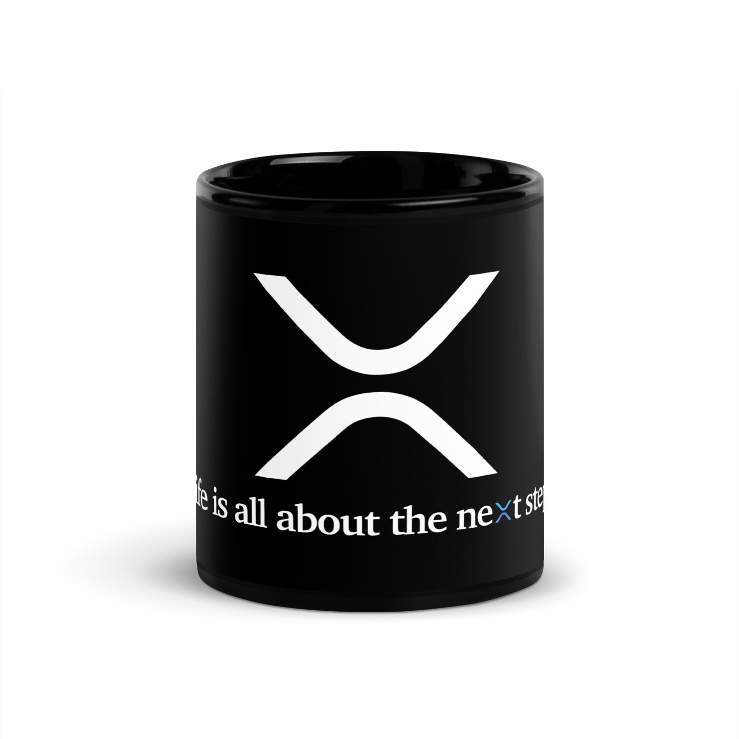 Black Glossy Mug XRP LIFE