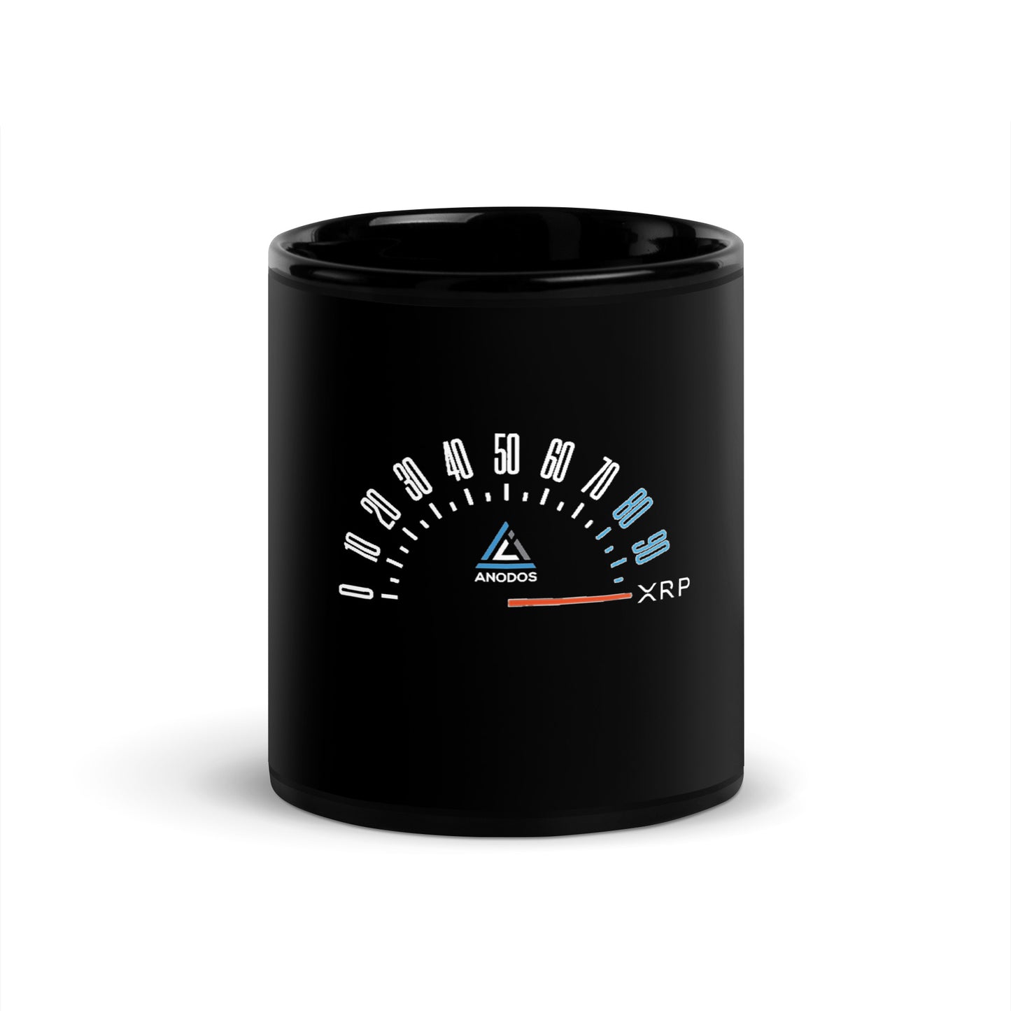 Black Glossy Mug XRP Meter