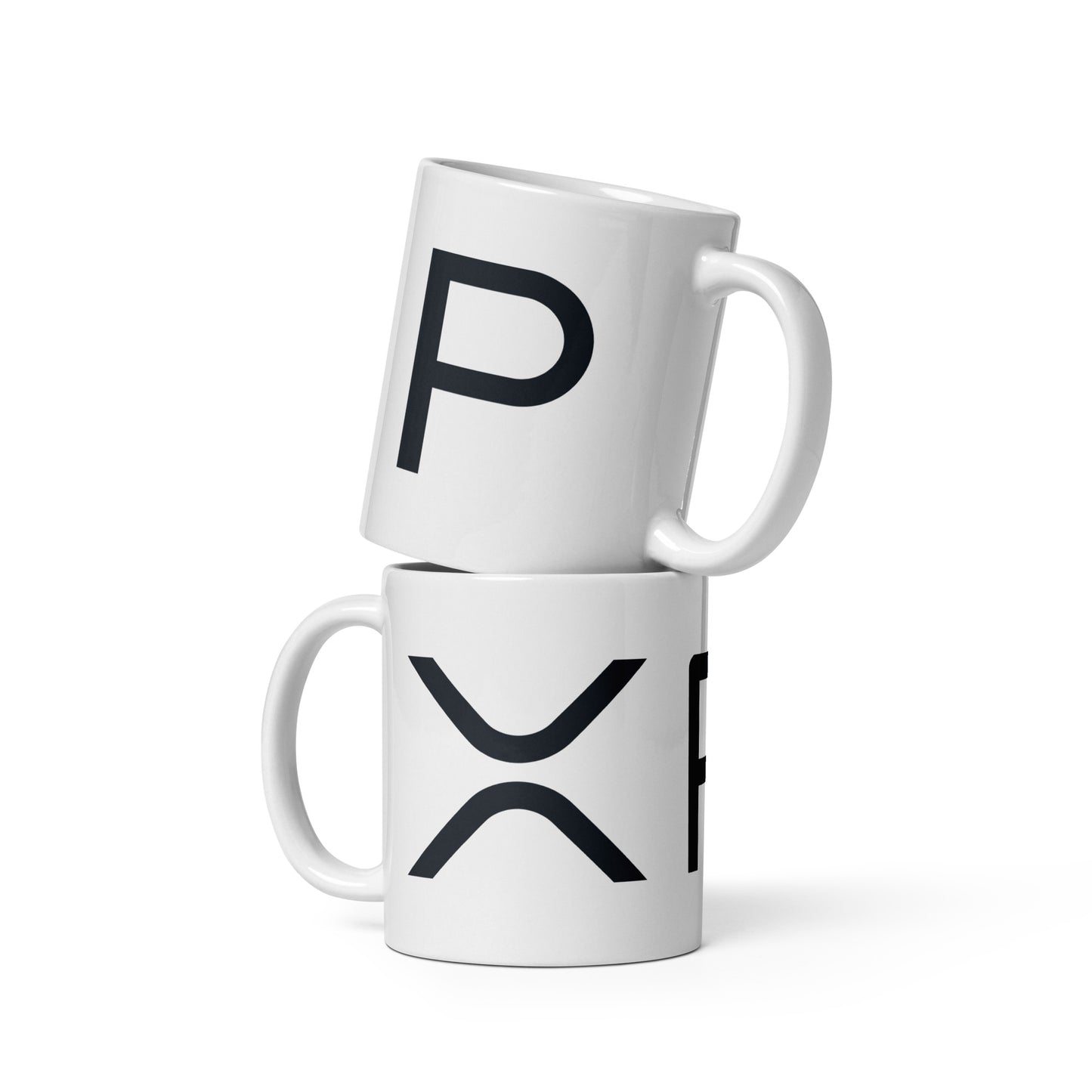 White Glossy Mug XRP